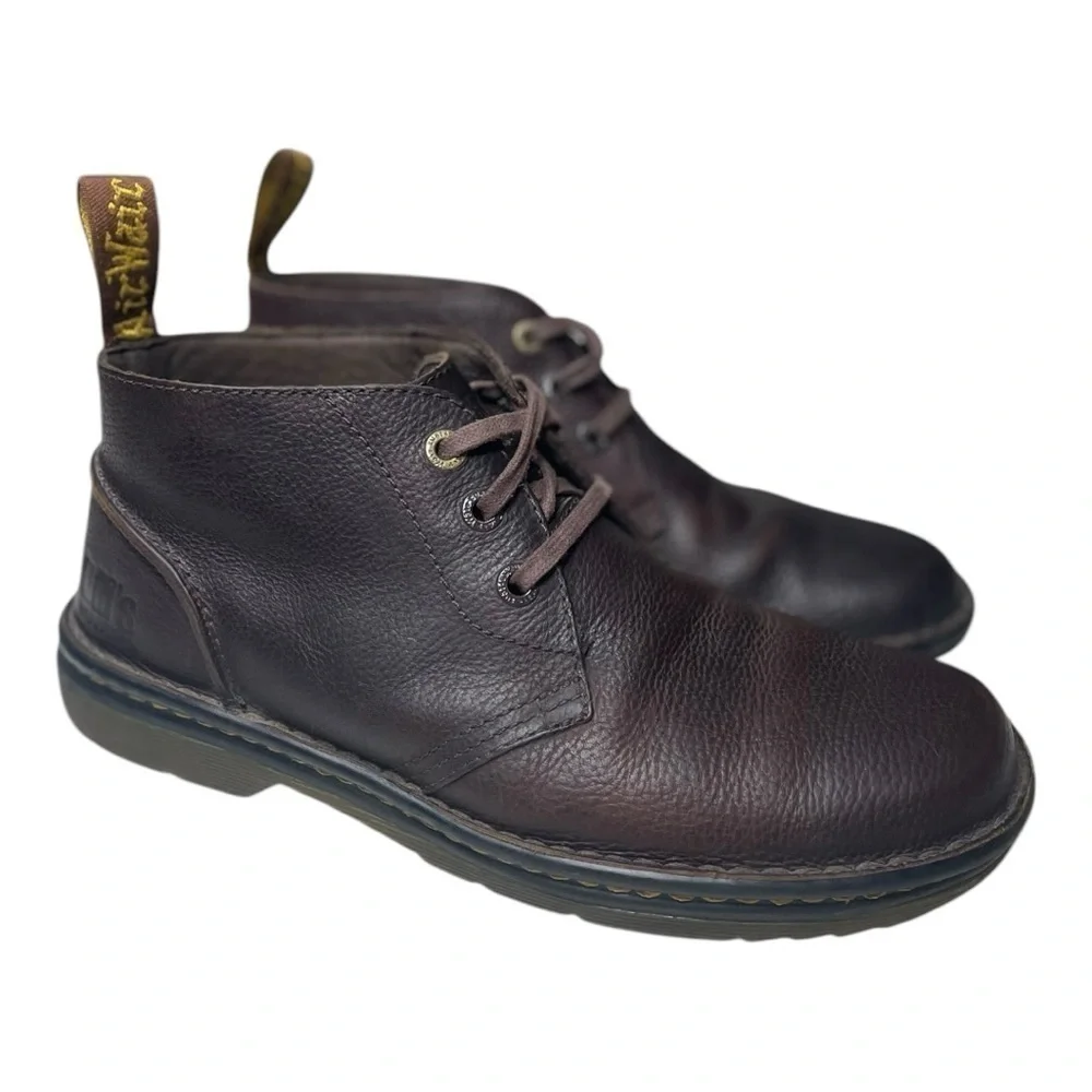 Dr. Martens Industrial Men’s Sussex Bear Track Brown Leather Chukka Boots